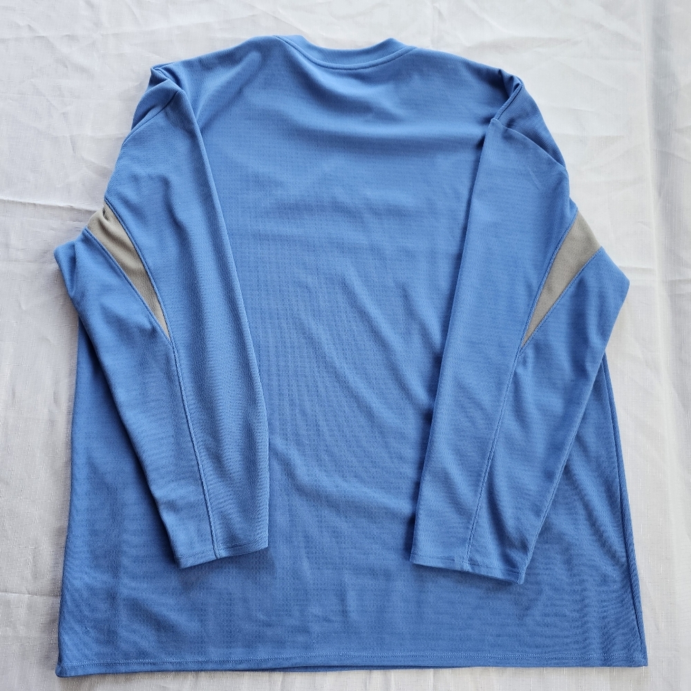 NFL Team Apparel Detroit Lions Mens 2XL Blue & Gray Long Sleeve Shirt Football - Picture 8 of 8